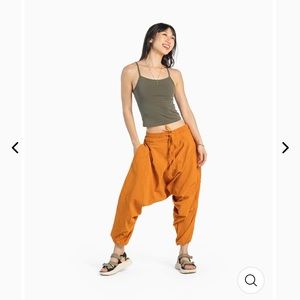 Buddha Pants - Savannah Harem - New With Tags - Orange